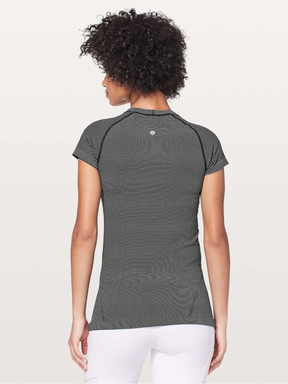 Bundle Lululemon Swifty Tech Short Sleeve Tops Briar Rose Black White Stripe 2 - Picture 6 of 11